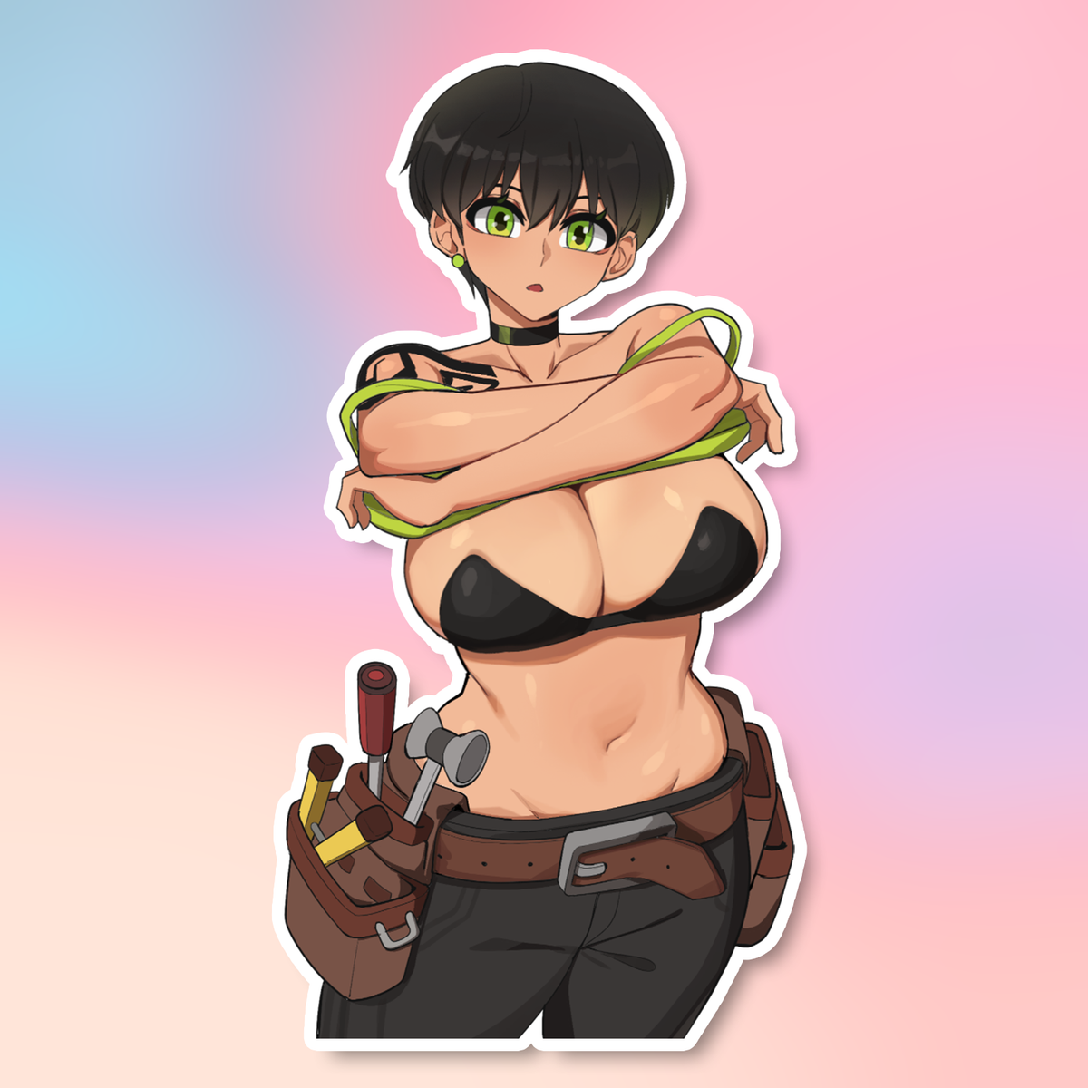 ARIN UNDRESSING STICKER! (HYYUN-HO)
