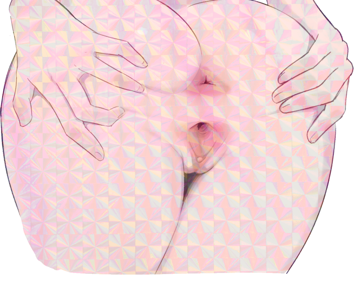ASS STRETCH STICKER (ZUWUDRAWS)