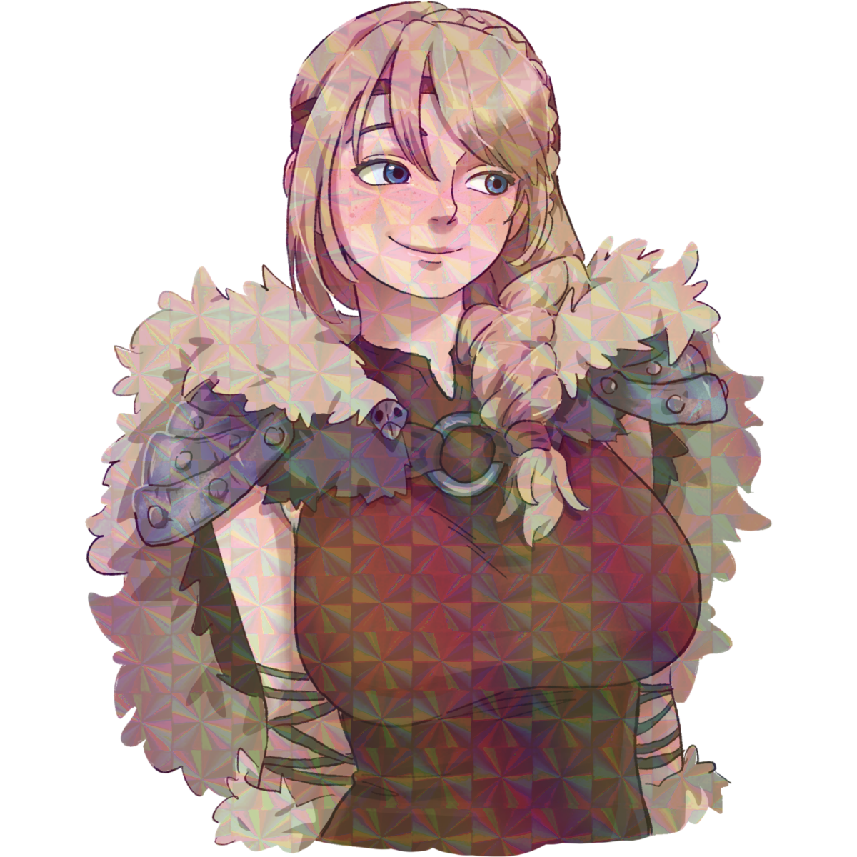 VIKING BUST STICKER! (VARIANTS) (DASHI)