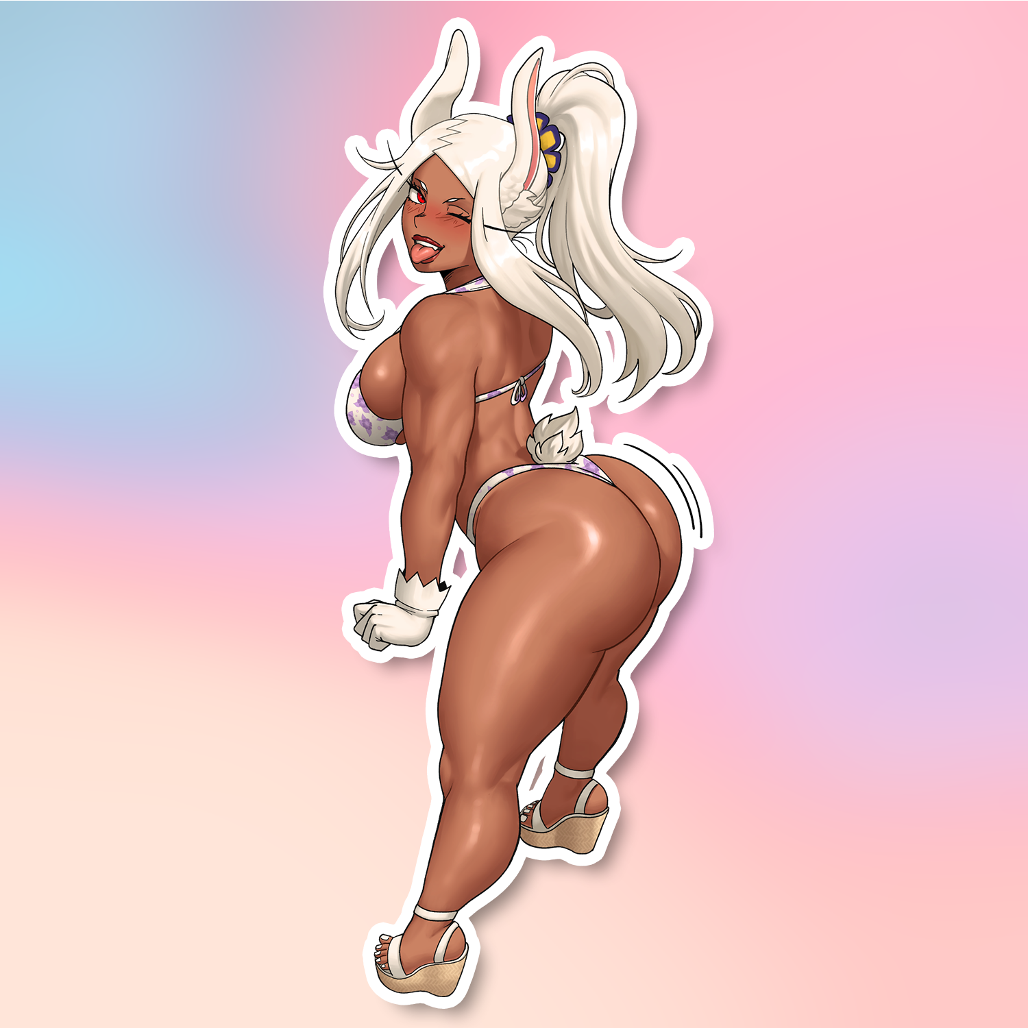 BEACH BUNNY STICKER! (ECHOSABER)