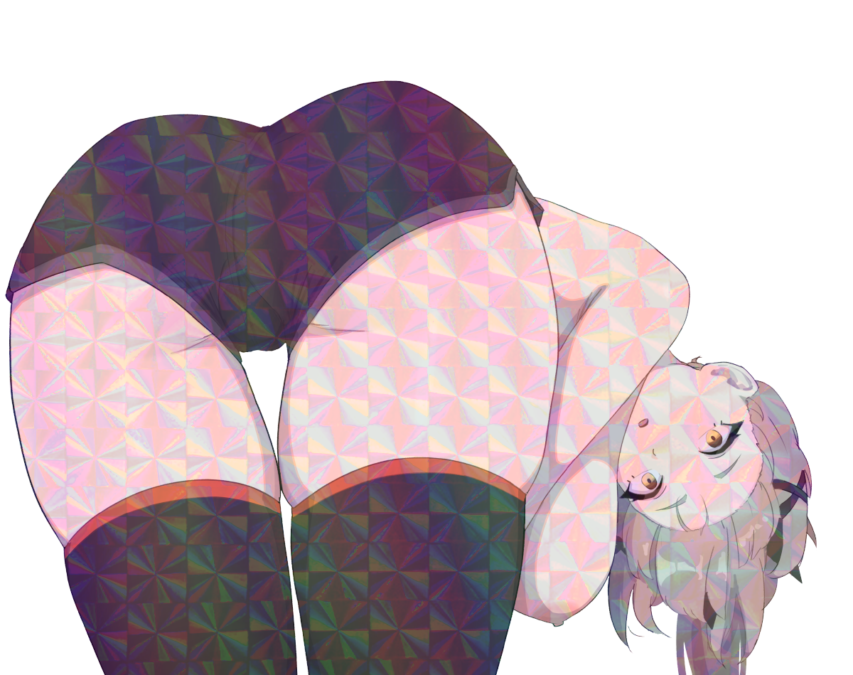 BENT OVER STICKER (ZUWUDRAWS)