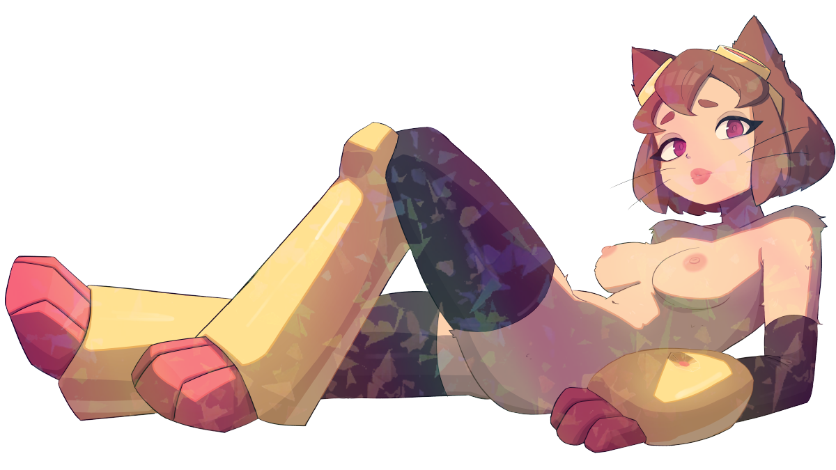 CAT GIRL STICKER! (ZUWUDRAWS)