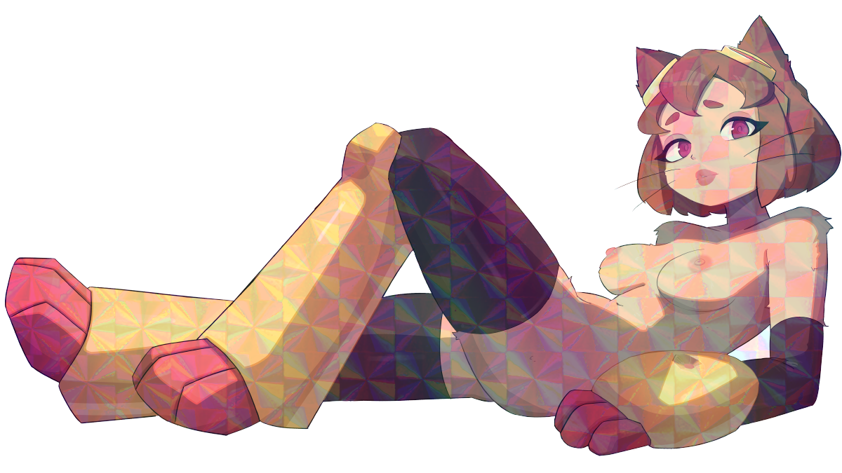 CAT GIRL STICKER! (ZUWUDRAWS)