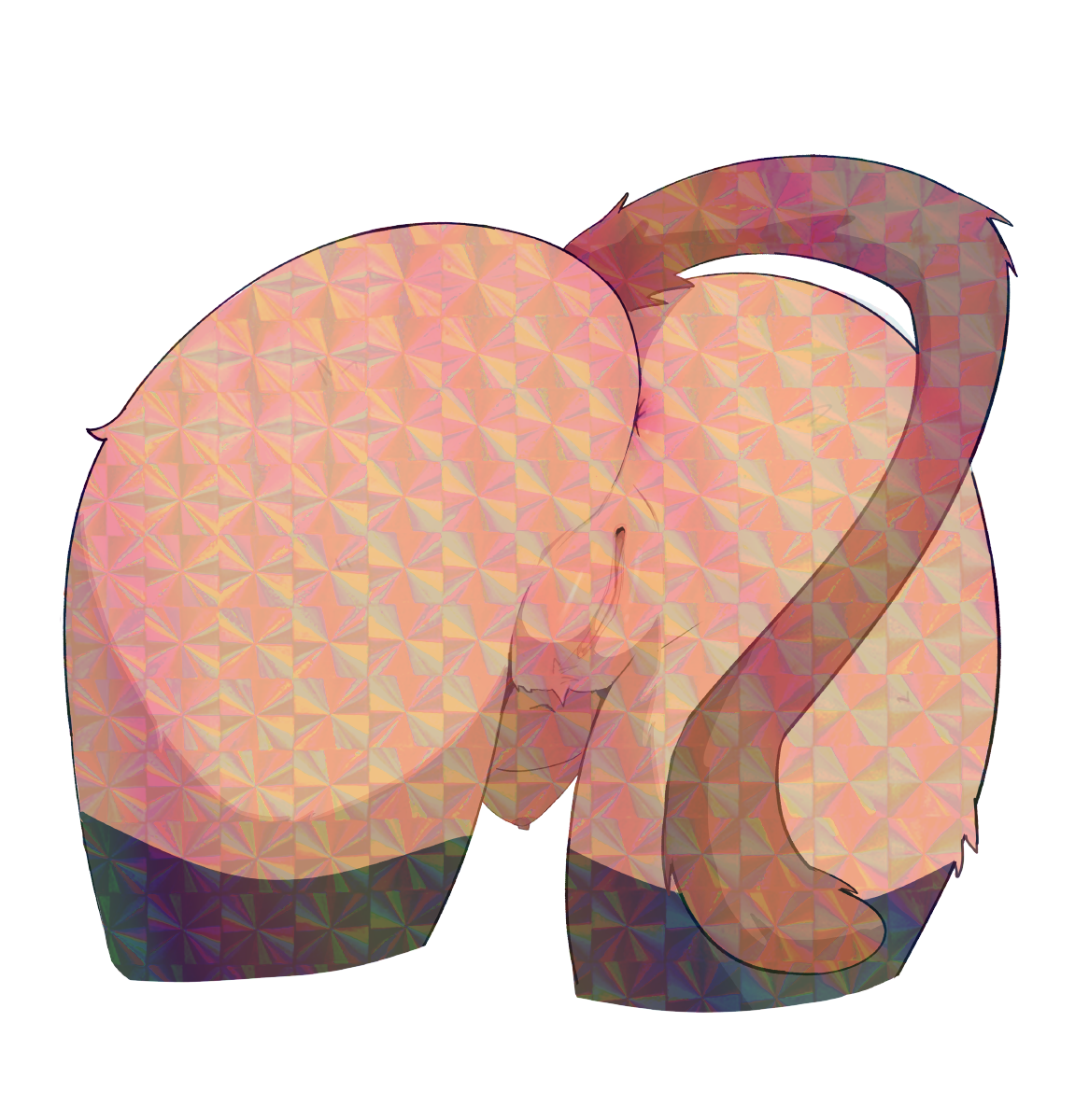 KIT BOOTY STICKER! (ZUWUDRAWS)