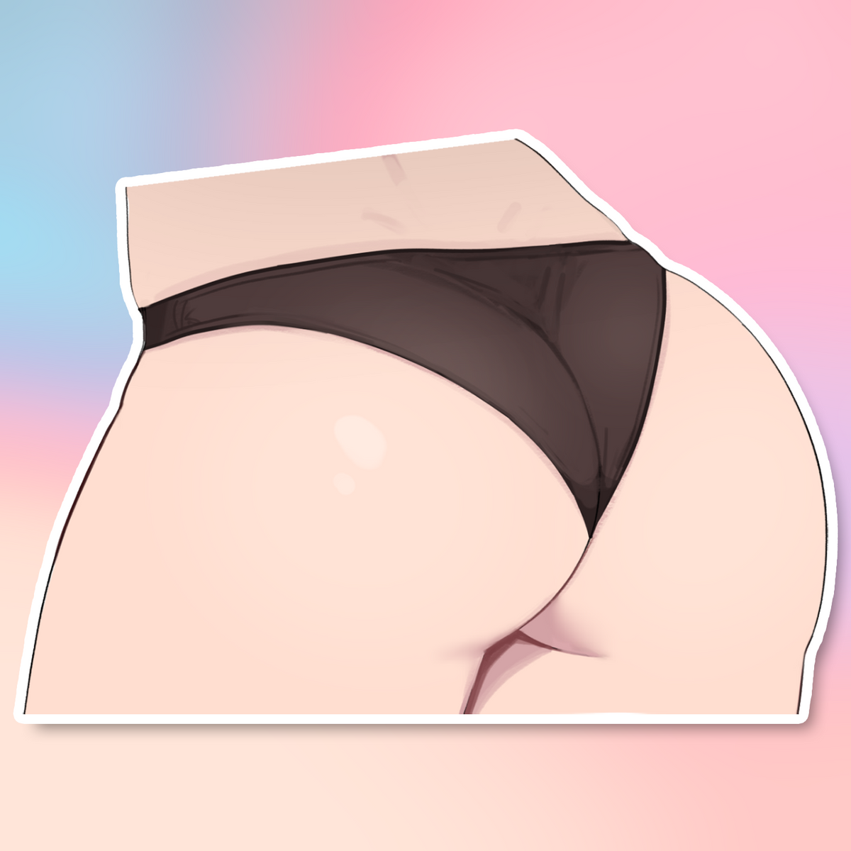 BOOTY STICKER (ZUWUDRAWS)