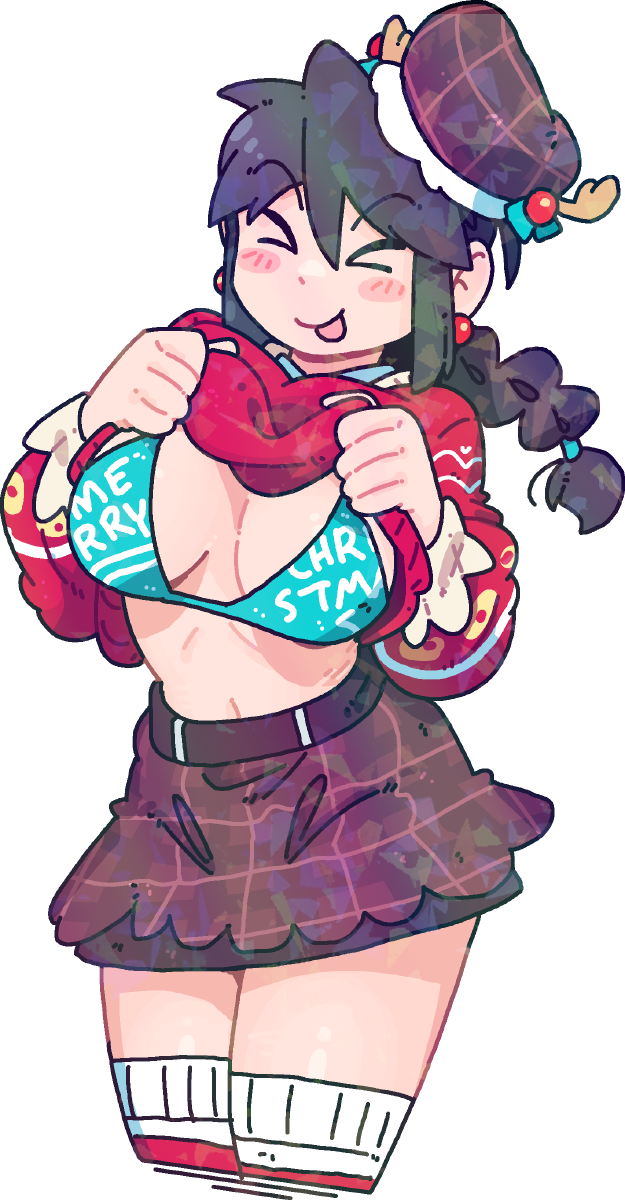 CHRISTMAS BOOBDROP LUCIA STICKER! (VARIANTS) (BRYCE AND SCOTT)