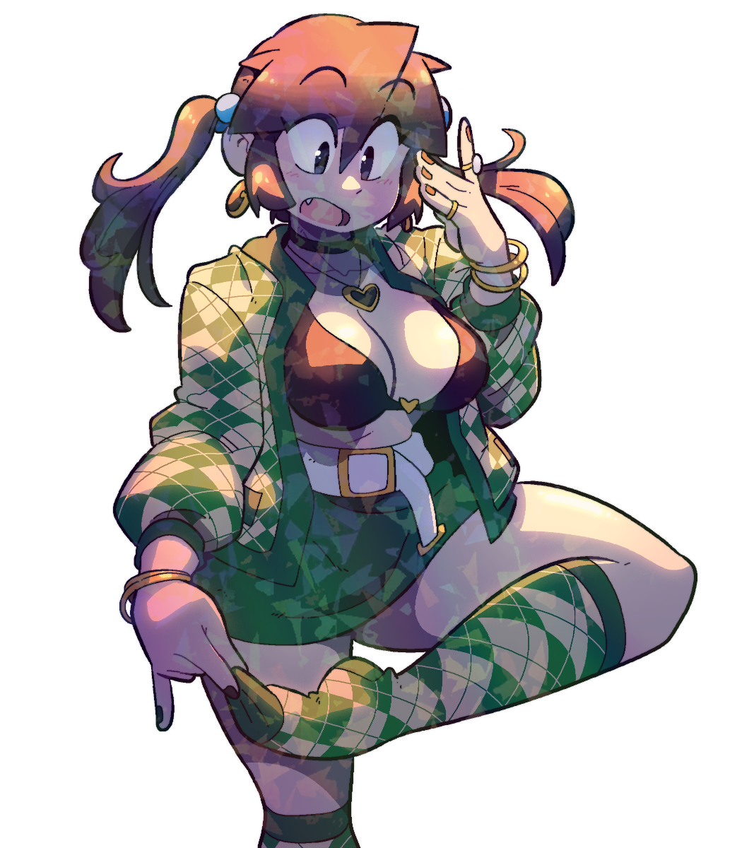 LUCIA GREEN CHECKERED SHIRT STICKER! (VARIANTS) (BRYCE AND SCOTT)