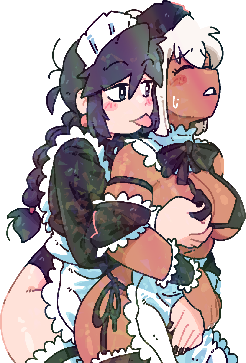 MAID LICK STICKER! (BRYCE AND SCOTT)