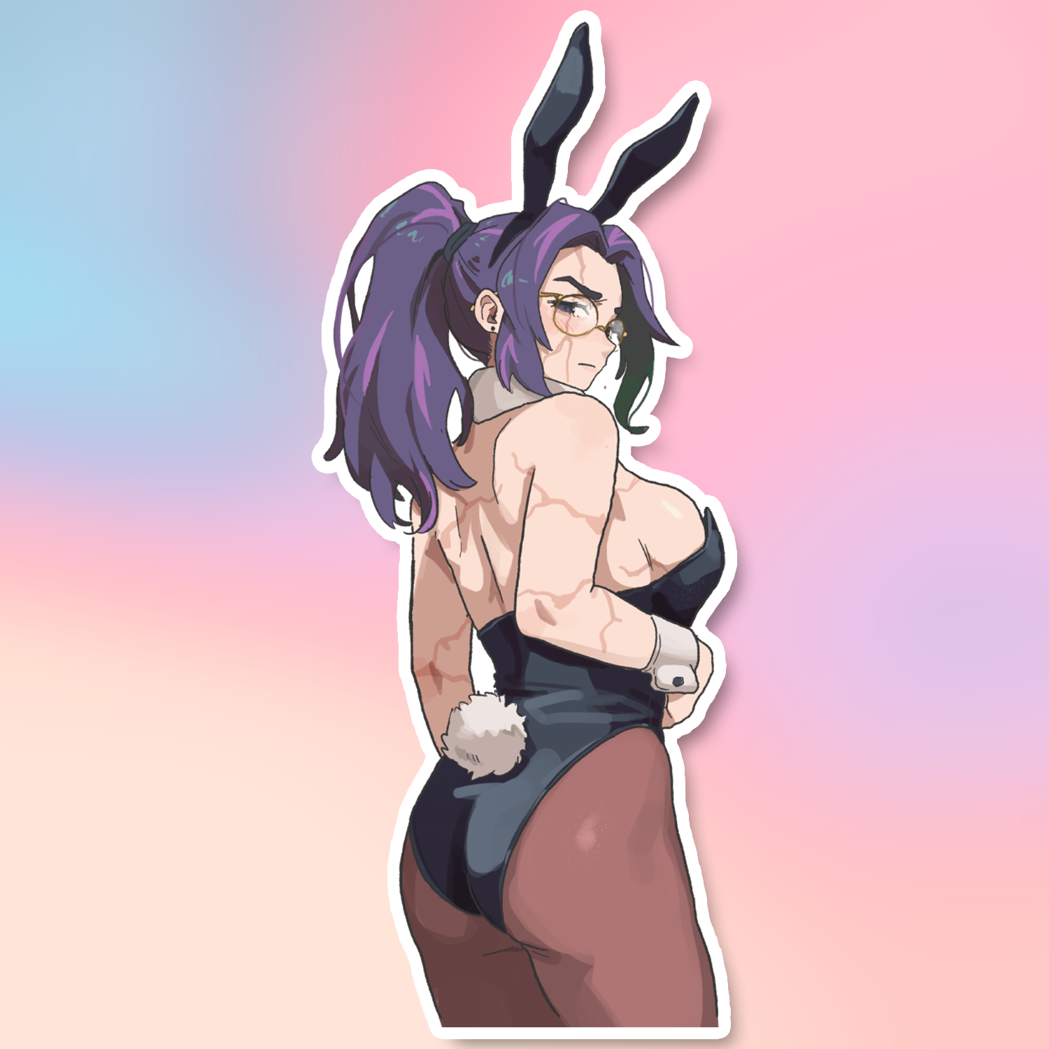 BUNNY LADY NAGANT STICKER! (DASHI)