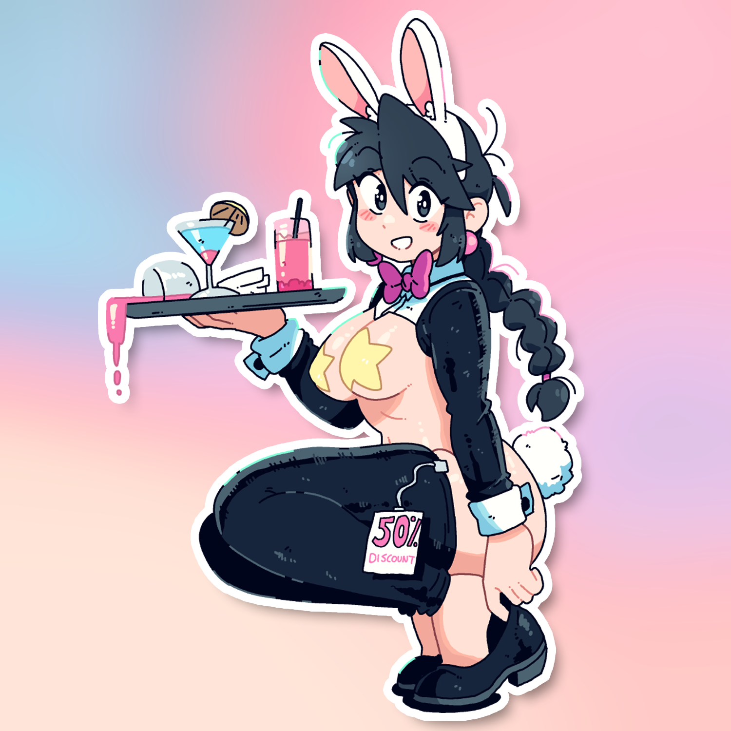 LUCIA BUNNY SPILL STICKER! (BRYCE AND SCOTT)
