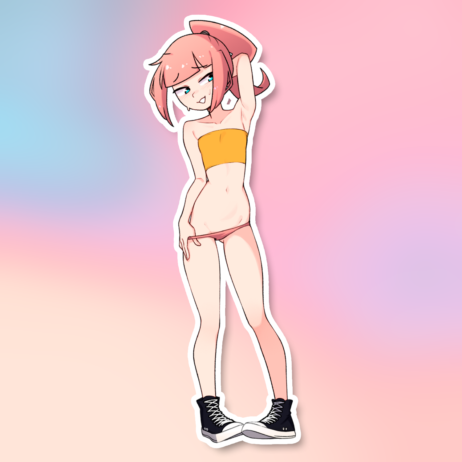 CHERRY PANTY-TUG STICKER! (TOBIAS WHELLER)