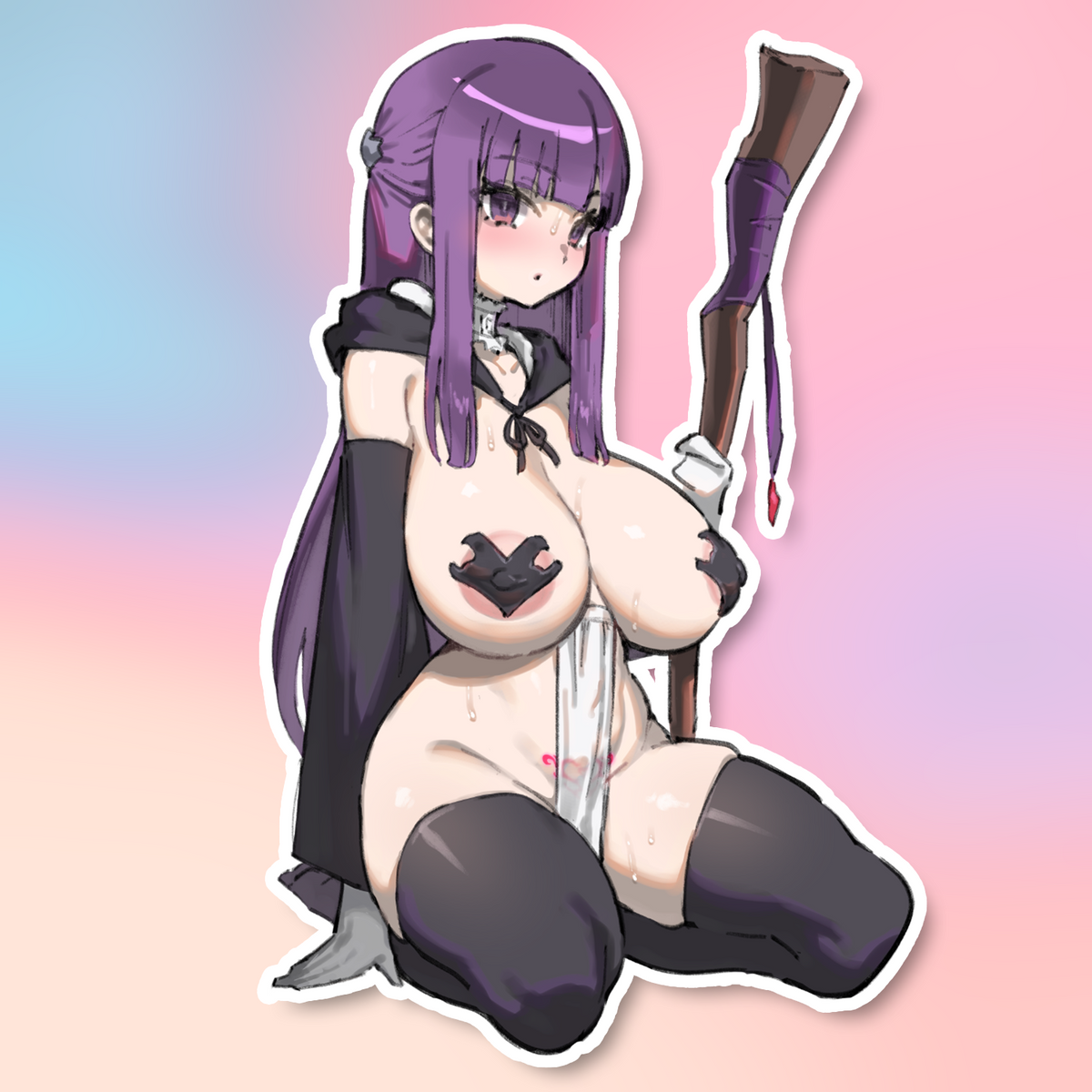 CORRUPTED WITCH STICKER! (FUYAHANA)
