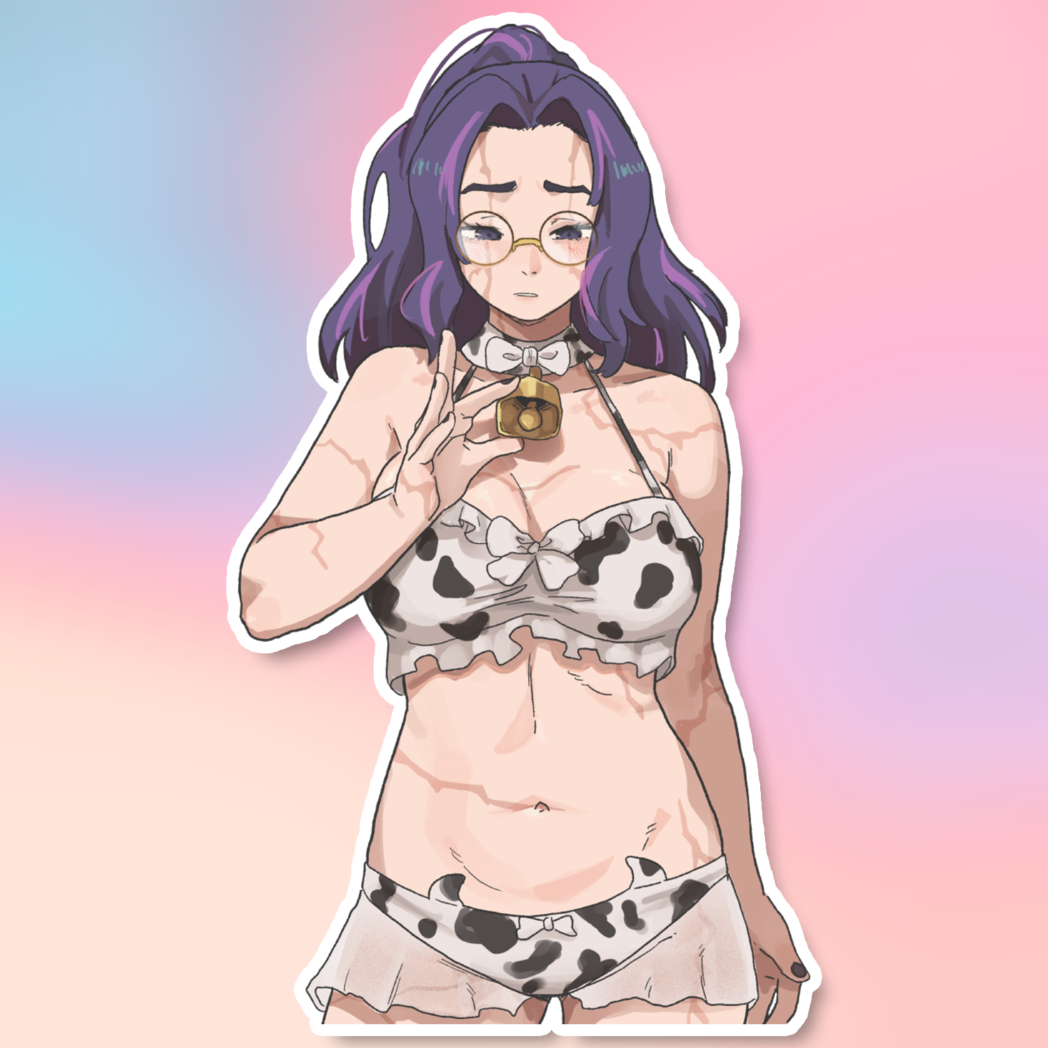 COW LADY NAGANT STICKER! (DASHI)