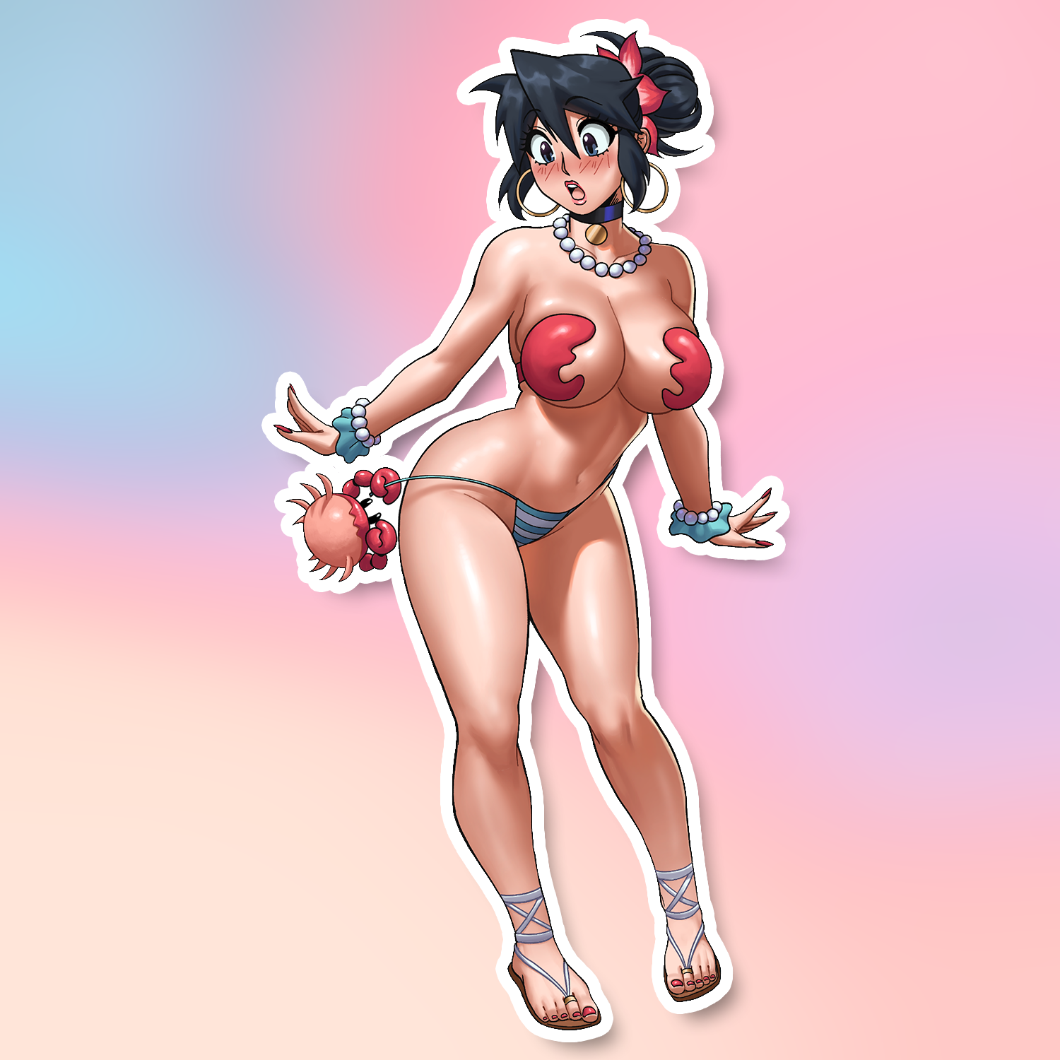 CRAB QUEEN LUCIA STICKER! (ECHOSABER)
