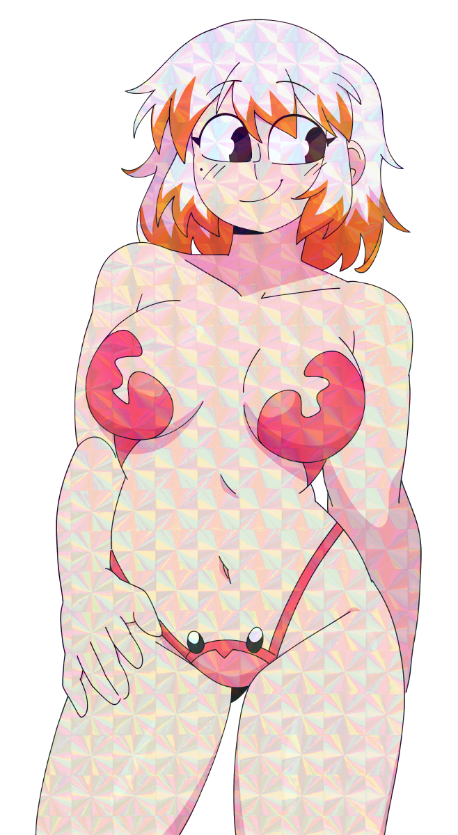CRAB BIKINI LIZ STICKER (QUINTZEEE)
