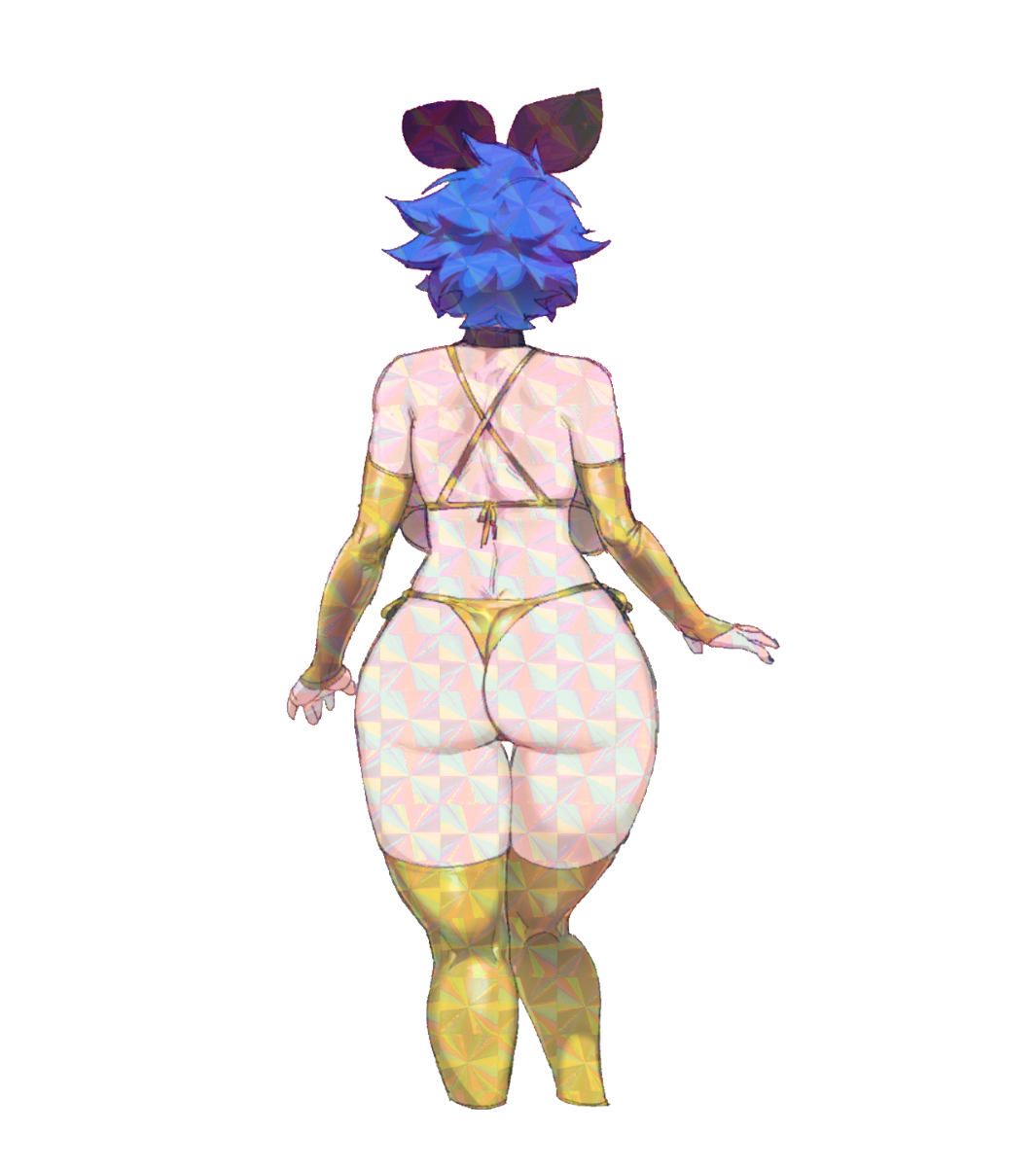 DIF GOLD BIKINI BACK STICKER! (DIF)