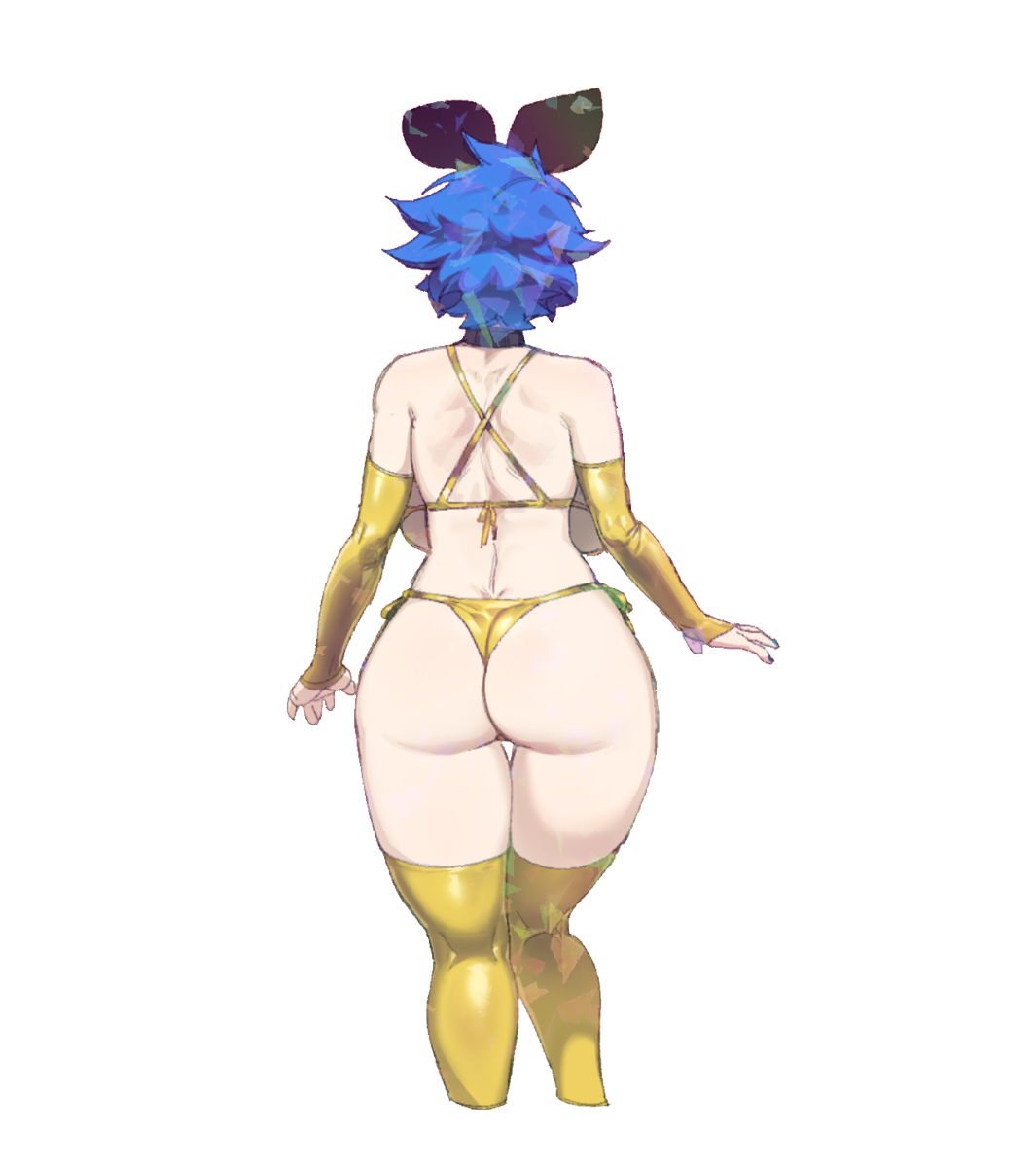 DIF GOLD BIKINI BACK STICKER! (DIF)