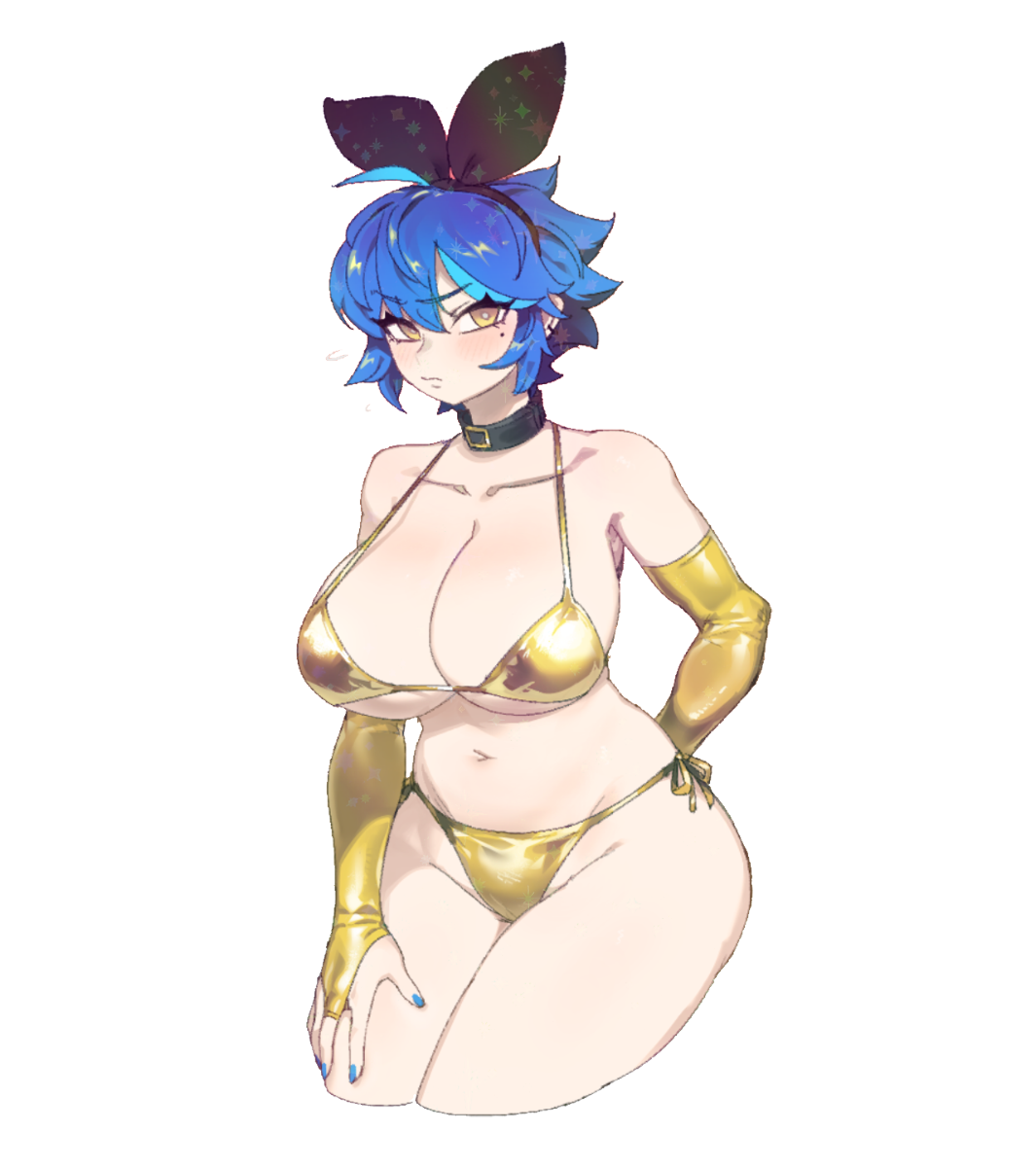 DIF GOLD BIKINI FRONT STICKER! (DIF)
