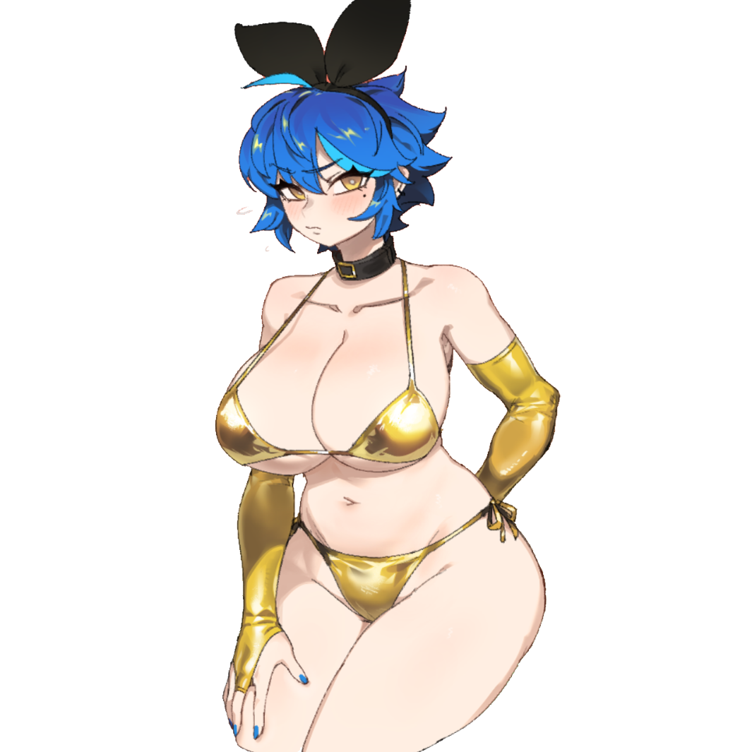 DIF GOLD BIKINI FRONT STICKER! (DIF)