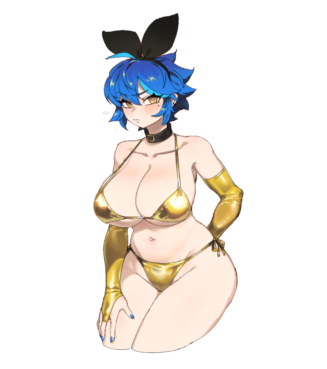 DIF GOLD BIKINI FRONT STICKER! (DIF)