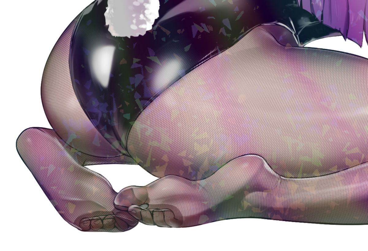 FERN BUNNY BUTT STICKER! (WALIGNER)