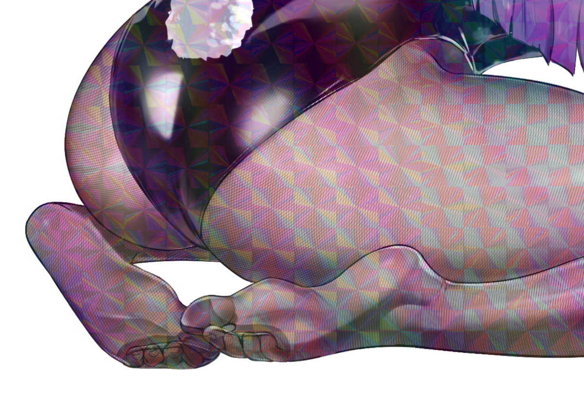 FERN BUNNY BUTT STICKER! (WALIGNER)