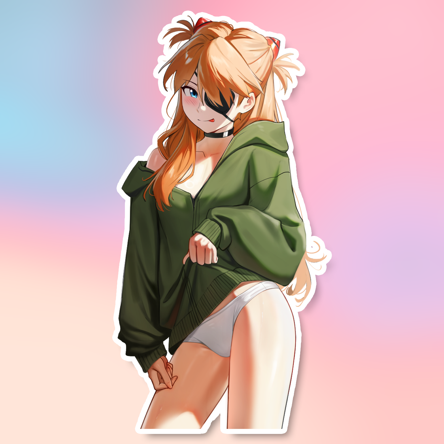 GREEN HOODIE STICKER (WALIGNER)