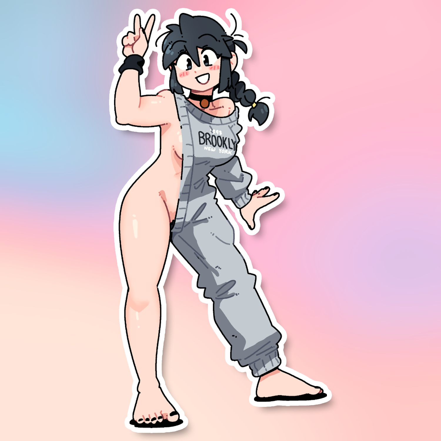 LUCIA HALF ONESIE STICKER! (BRYCE AND SCOTT)