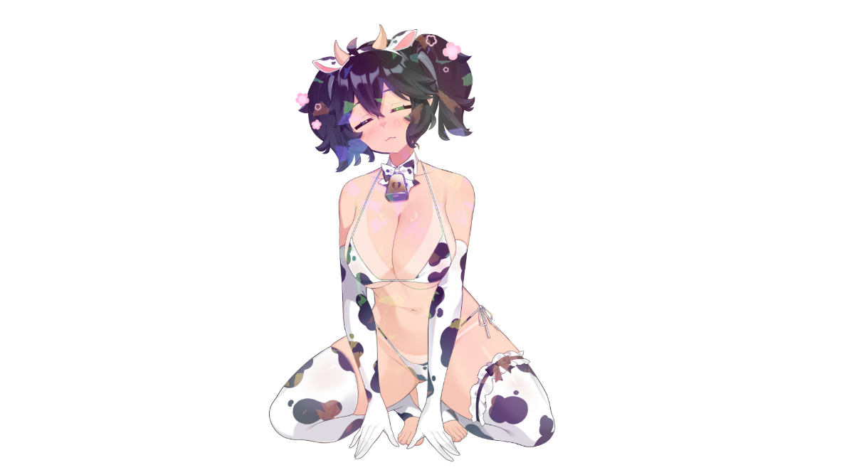 HAYATE COWKINI STICKER! (BRYCE AND SCOTT)