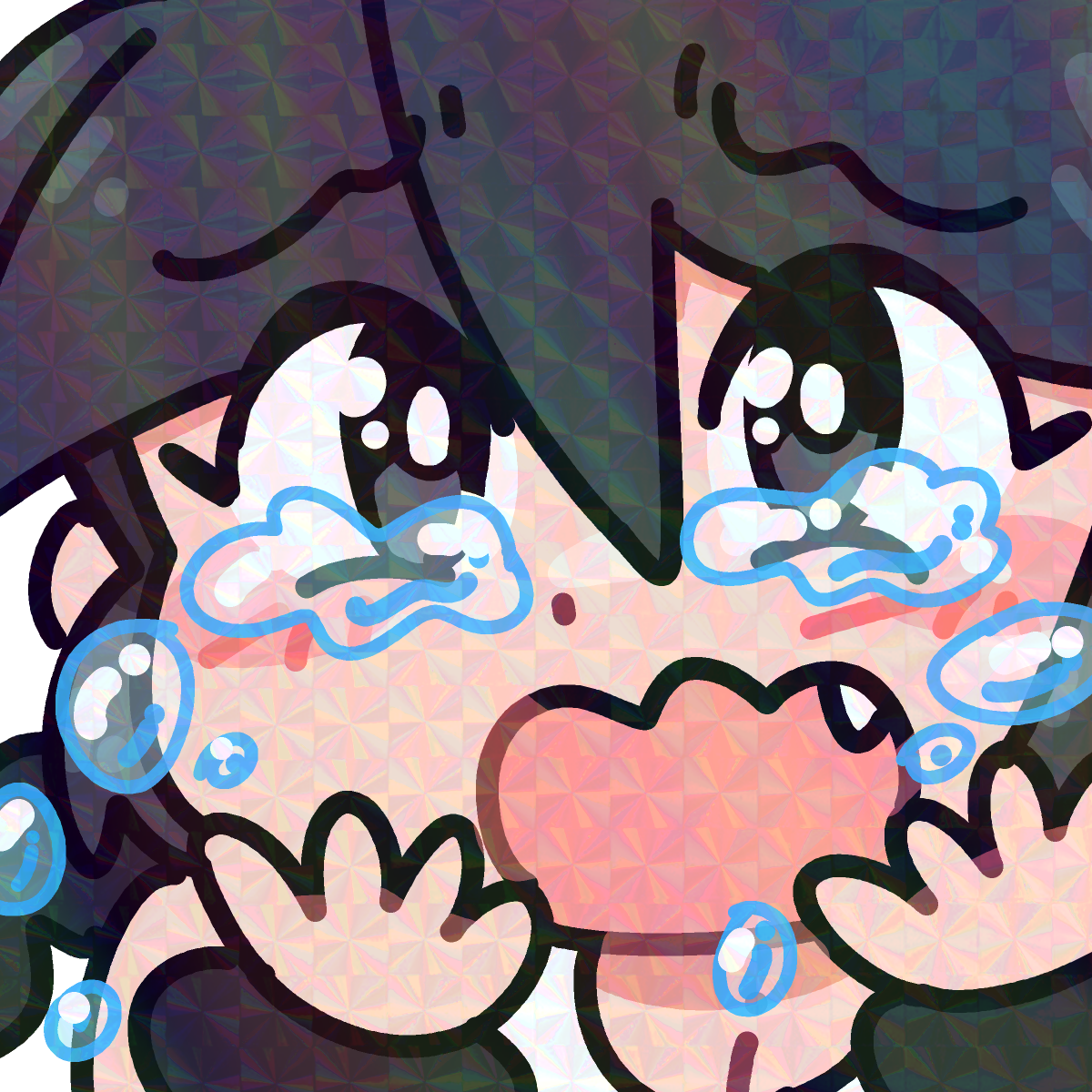 Crying Lyca CRYING LUCIA EMOTE STICKER! (BRYCE AND SCOTT) – The Crab Bucket