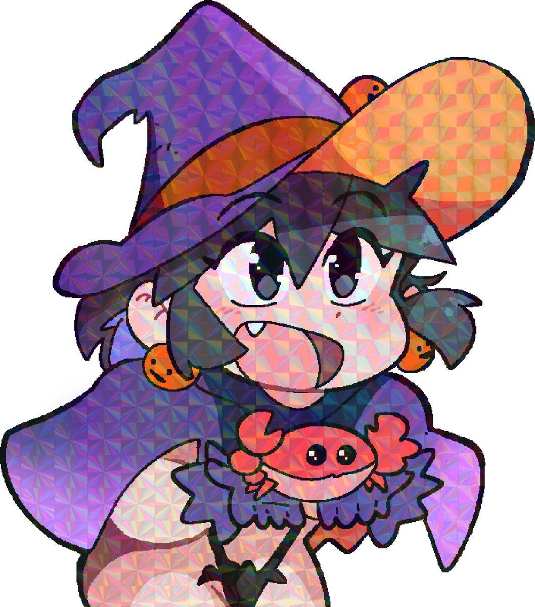 LUCIA HALLOWEEN CHIBI STICKER! (BRYCE AND SCOTT!)