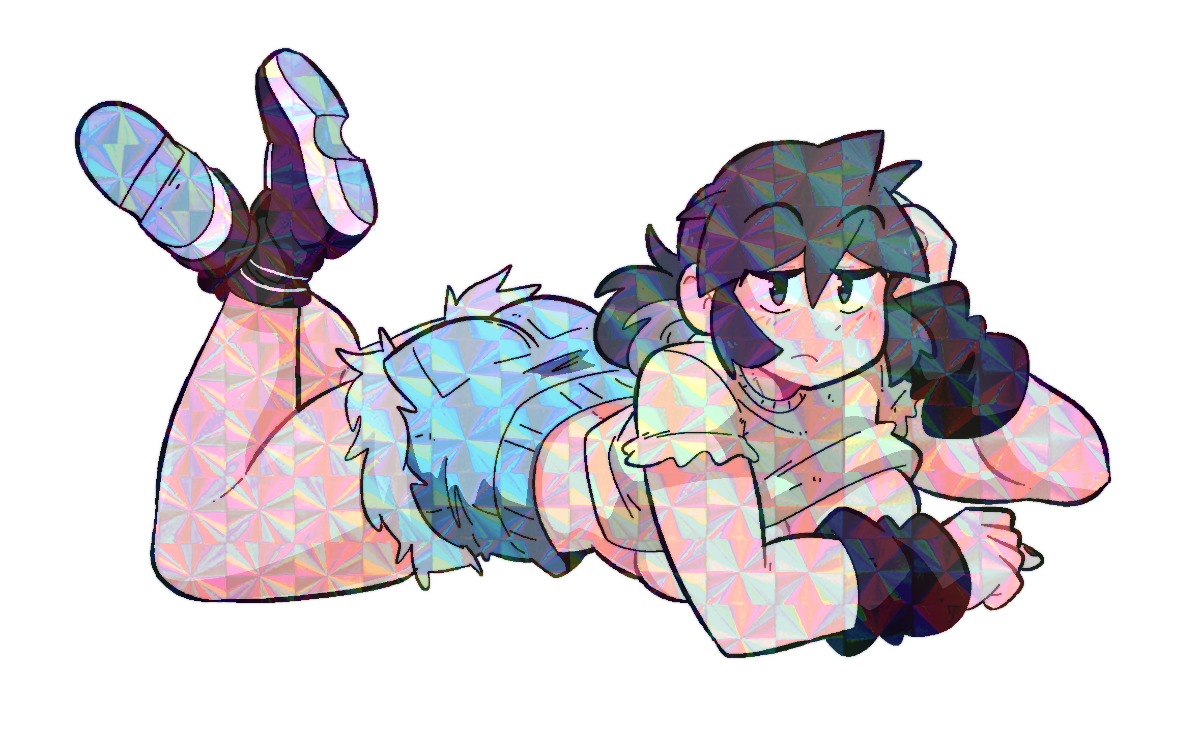 LUCIA LAYING DOWN STICKER! (BRYCE AND SCOTT!)