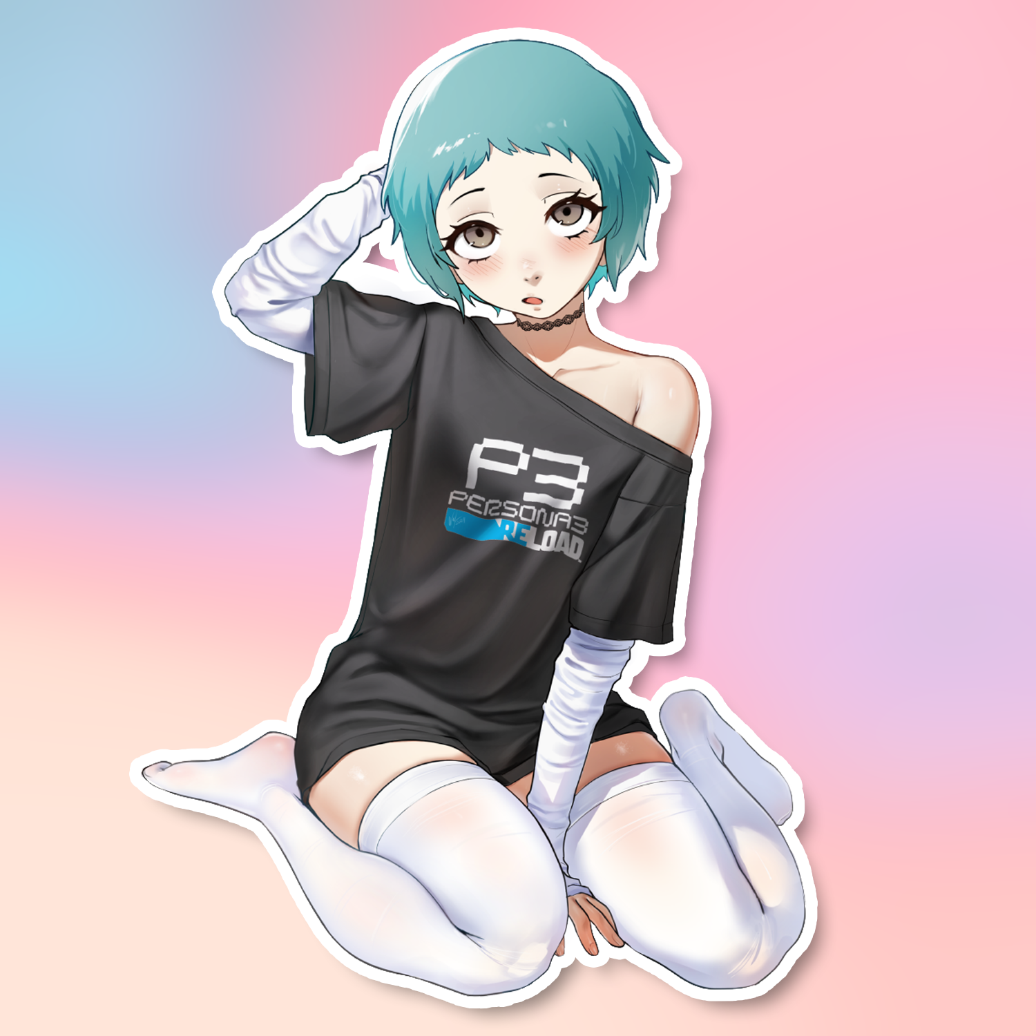 LAZY HEAD-SCRATCHER STICKER (WALIGNER)