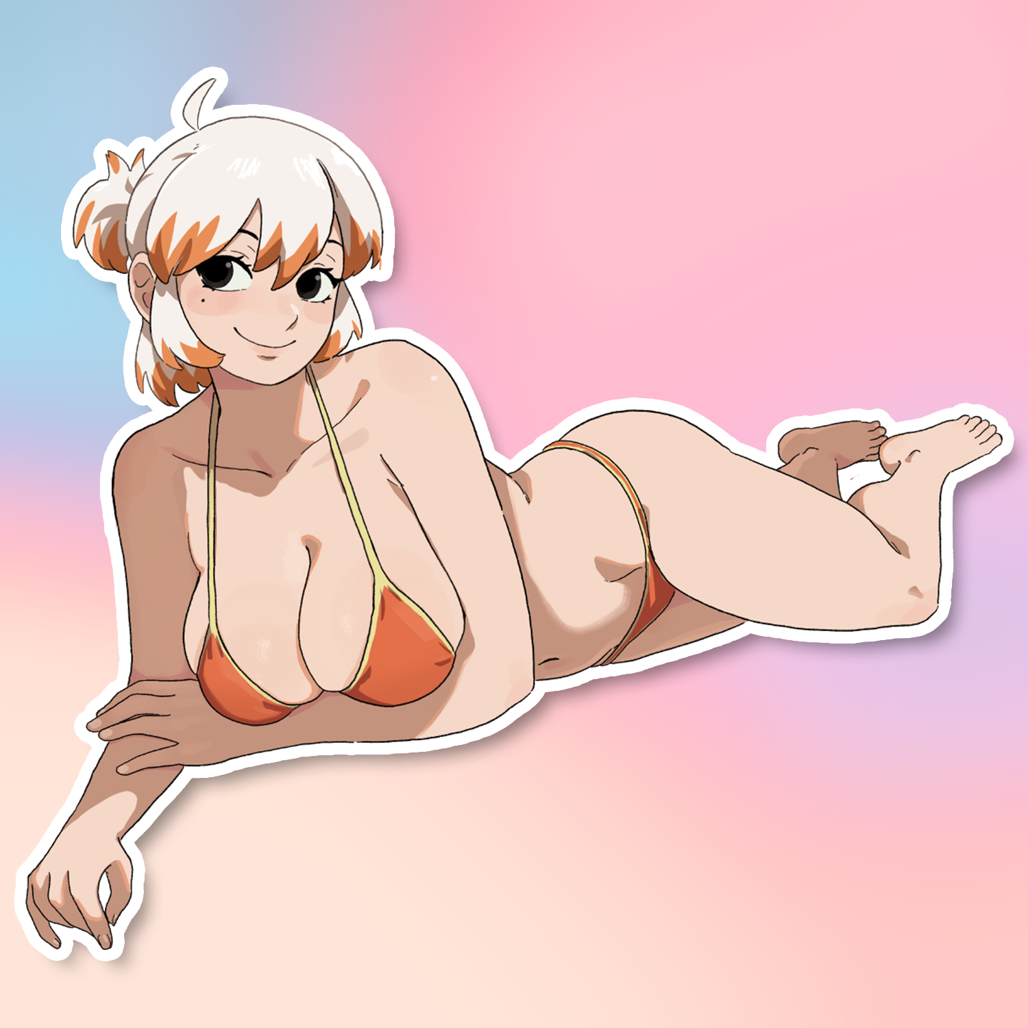 LIZ LAYING DOWN STICKER! (VARIANTS) (DASHI)