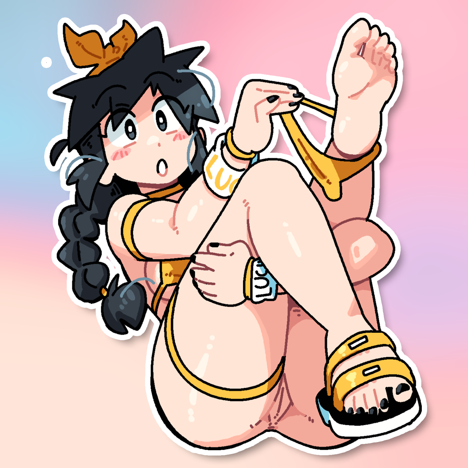 LUCIA SITTING STICKER! (BRYCE AND SCOTT)