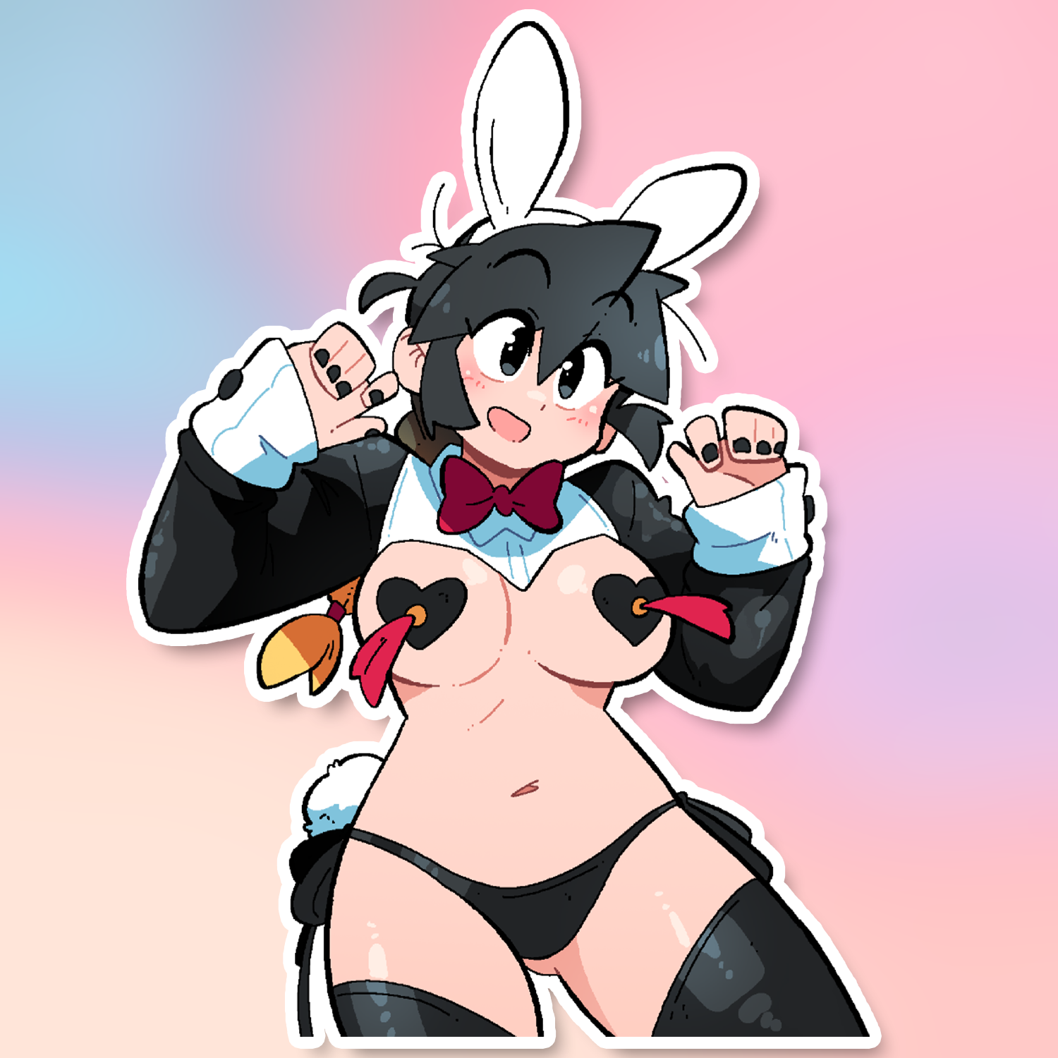 LUCIA BUNNY PASTIES STICKER! (BRYCE AND SCOTT)