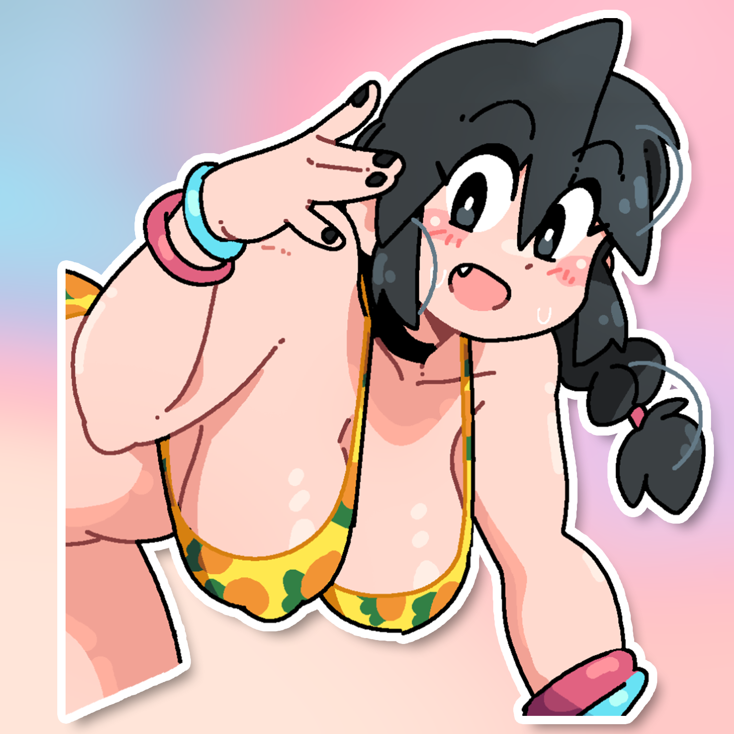 LUCIA HANGING AROUND STICKER! (BRYCE AND SCOTT)