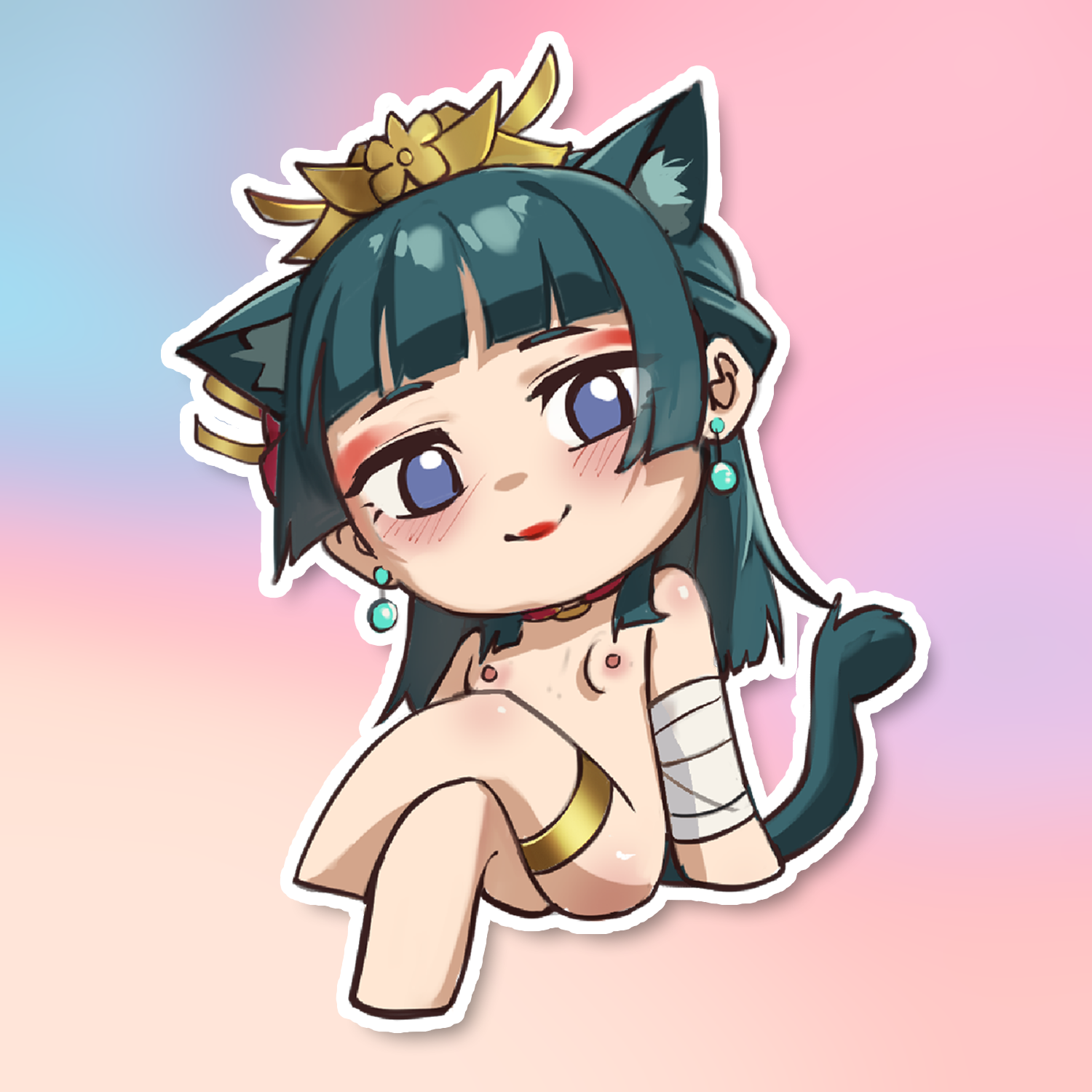 MAOMAO CAT CHIBI STICKER! (WALIGNER)