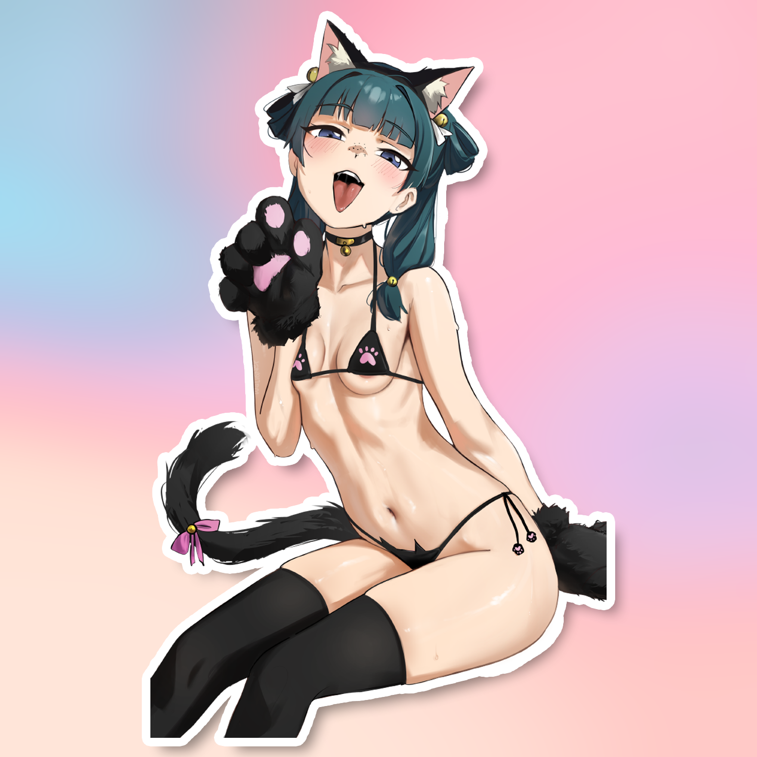MAOMAO CAT STICKER! (WALIGNER)