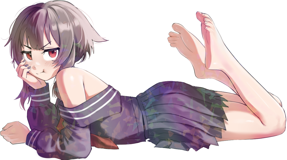 MEGUMIN LAYING DOWN STICKER! (VARIANTS) (WALIGNER)