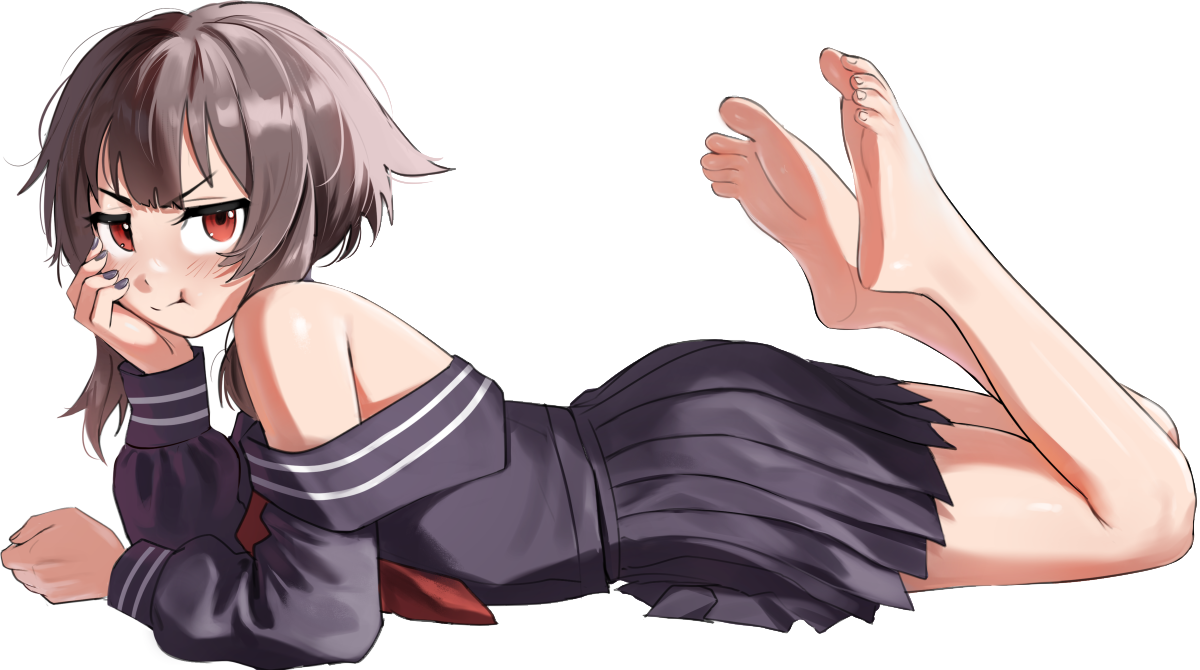MEGUMIN LAYING DOWN STICKER! (VARIANTS) (WALIGNER)