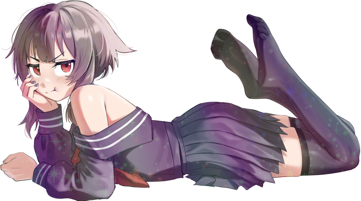 MEGUMIN LAYING DOWN STICKER! (VARIANTS) (WALIGNER)