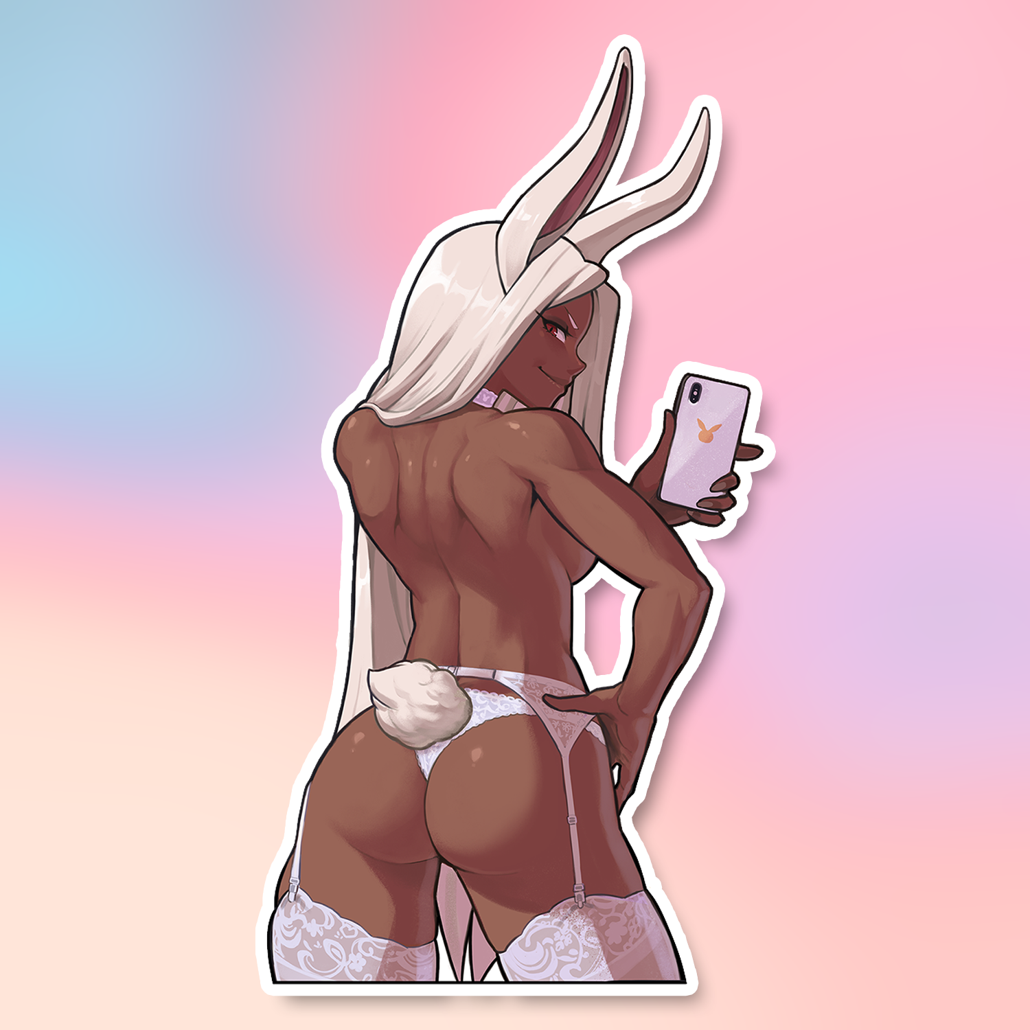 BUNNYGIRL SELFIE STICKER! (DIRTYERO)