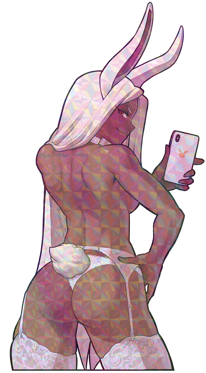 BUNNYGIRL SELFIE STICKER! (DIRTYERO)
