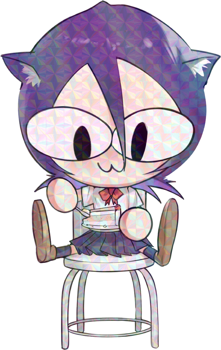 NEKO RUKIA CHIBI #3 STICKER! (WALIGNER)
