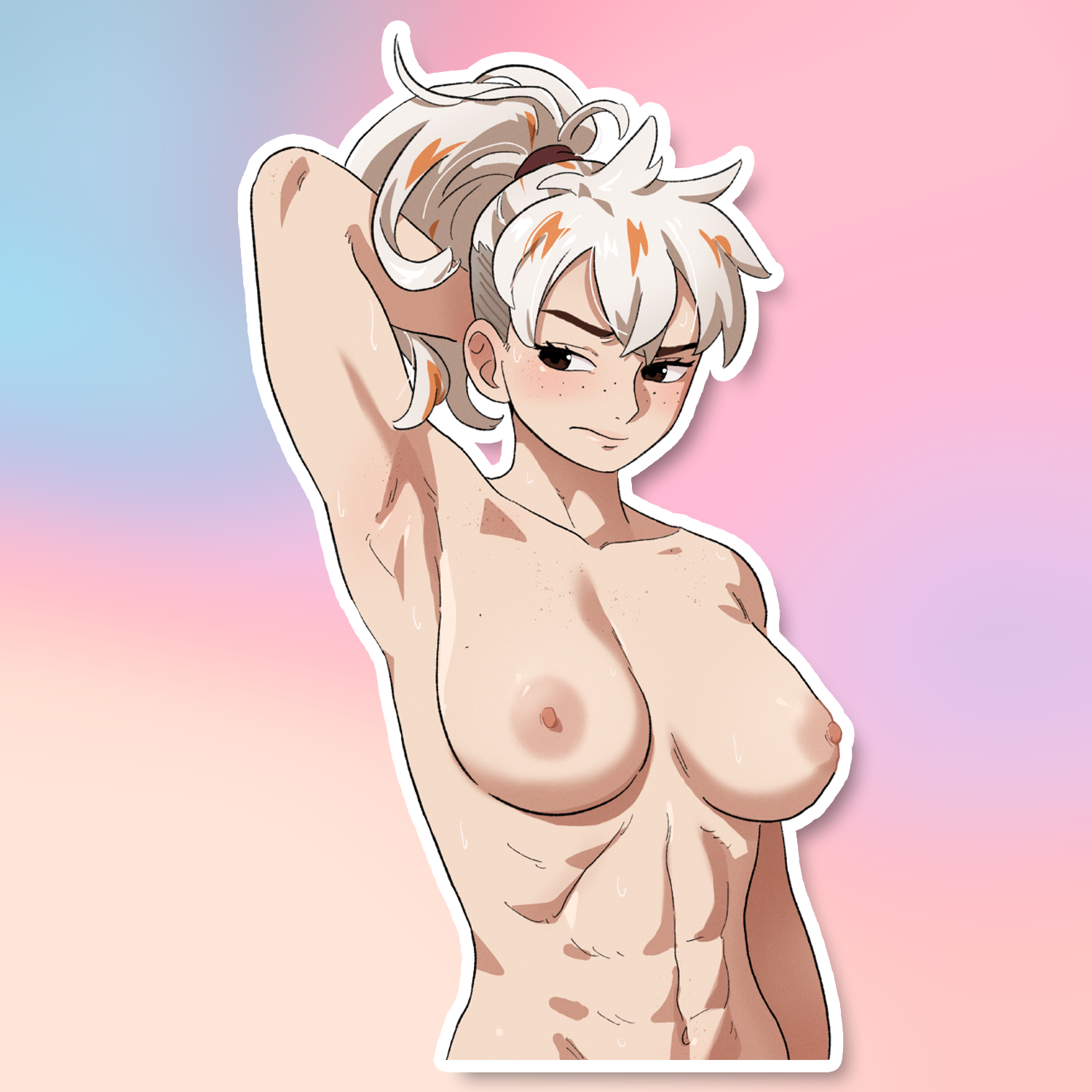 NINA SHIRT OFF STICKER! (DASHI)
