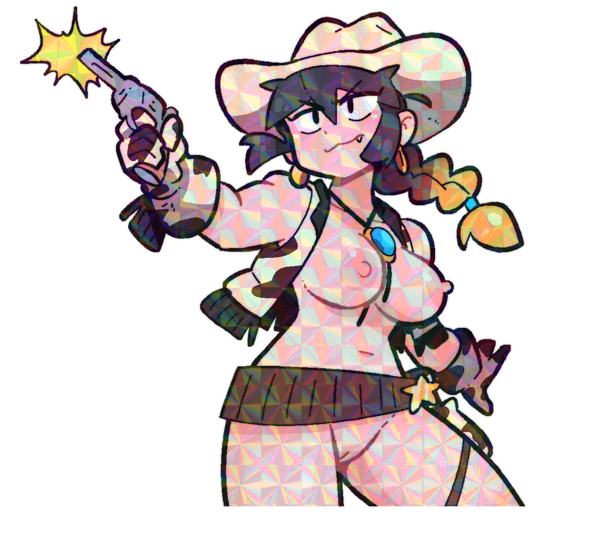 LUCIA BANG BANG COWBOY STICKER! (BRYCE AND SCOTT)