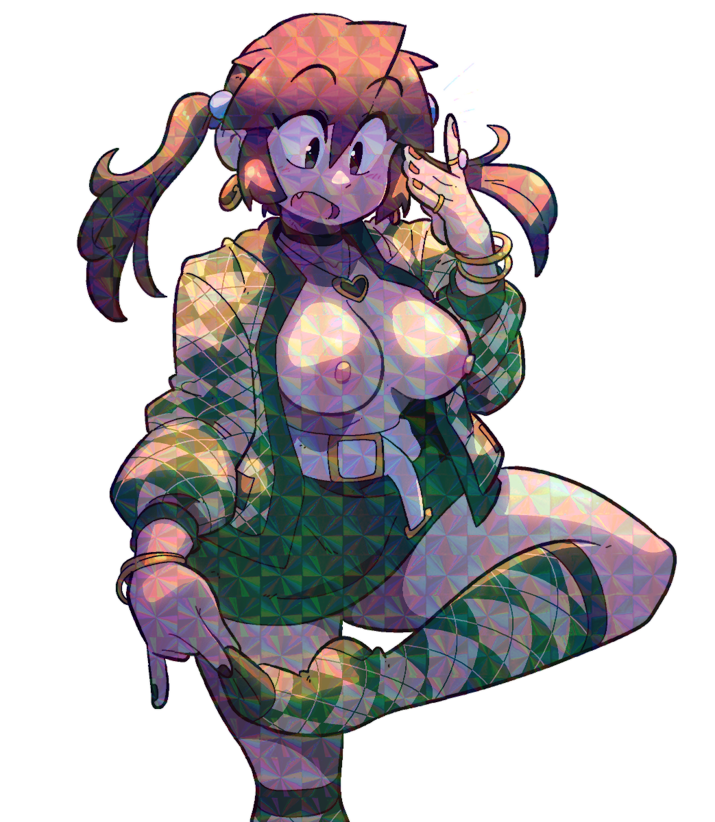 LUCIA GREEN CHECKERED SHIRT STICKER! (VARIANTS) (BRYCE AND SCOTT)