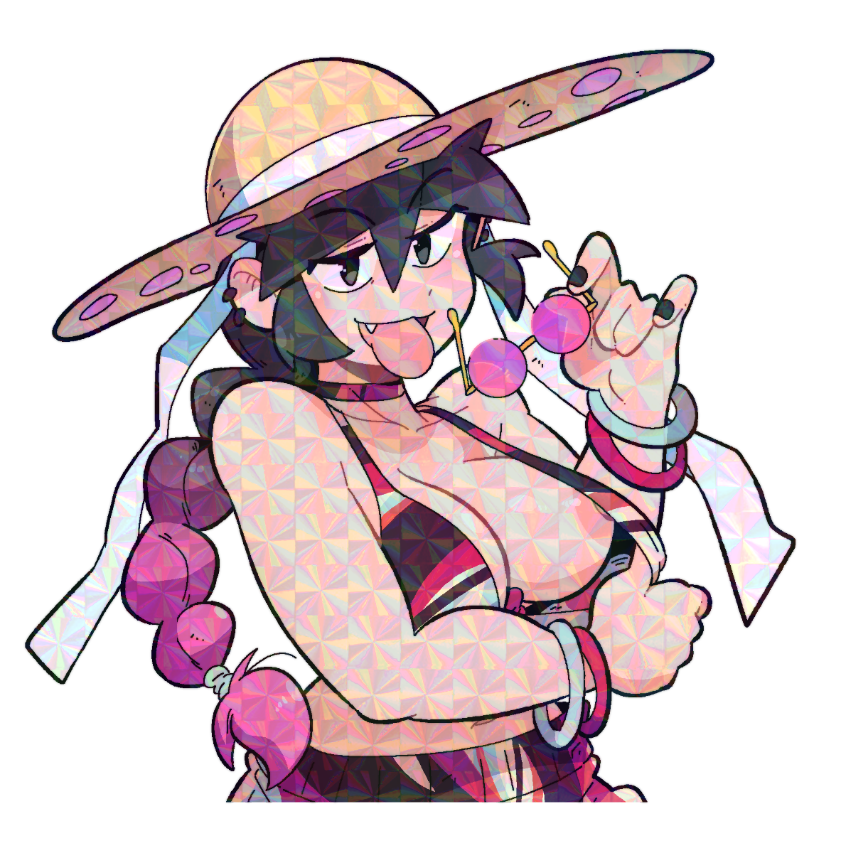 LUCIA TONGUE OUT STICKER! (BRYCE AND SCOTT)