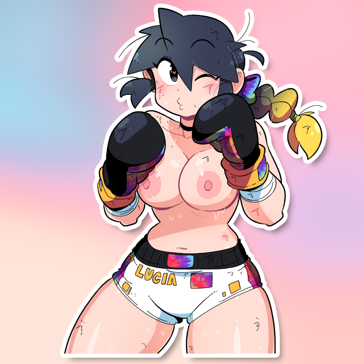 LUCIA BOXER STICKER! (BRYCE AND SCOTT)